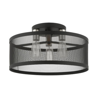 Brewery Parade 3 Light 18 Inch Wide Semi Flush Mount by Bailey Street Home - 218-BEL-939486