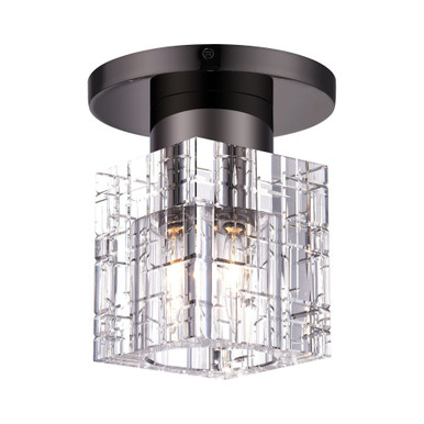 Strawberry Leys 1 Light 7 Inch Wide Semi Flush Mount by Bailey Street Home - 218-BEL-1305719