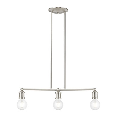 Caernarvon Woods 3 Light Minimalistic Linear Chandelier by BSH - 218-BEL-1219915