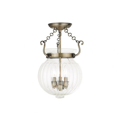 Hampden Gardens 2 8.5 Inch Wide Semi Flush Mount by Bailey Street Home - 218-BEL-443849