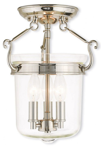 Leeds Loan 3 Light 10.5 Inch Wide Semi Flush Mount by Bailey Street Home - 218-BEL-476859