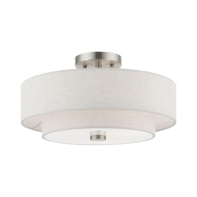 Pleasant Crescent 3 Light Semi Flush Mount by Bailey Street Home - 218-BEL-1220018