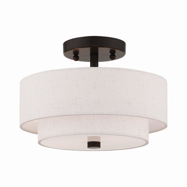 Pleasant Crescent 2 Light Semi Flush Mount by Bailey Street Home - 218-BEL-1220305