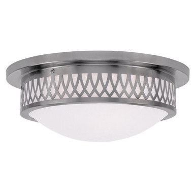 White Horse Highway 3 Light 15 Inch Wide Flush Mount by Bailey Street Home - 218-BEL-1029816