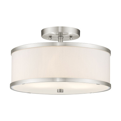 Newcomen Grove 2 Light 13 Inch Wide Semi Flush Mount by Bailey Street Home - 218-BEL-540083