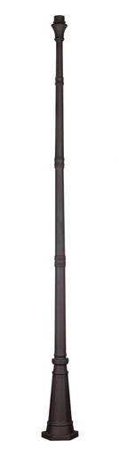 114.5 Inch Outdoor Cast Aluminum Fluted Post by Bailey Street Home - 218-BEL-415519