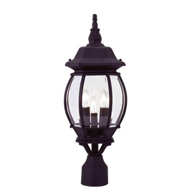 Front Close 3 Light Outdoor Post Top Lantern 8.5 x 21 Inches by BSH - 218-BEL-190266