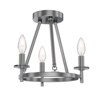 Sapello 3 Light 13 Inch Wide Semi Flush Mount by Bailey Street Home - 2605-BEL-1327637