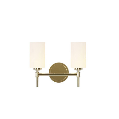 Wexton 2 Light Bath Vanity 10.25 Inch Tall and 5.44 Inch Wide by BSH - 2605-BEL-1365596