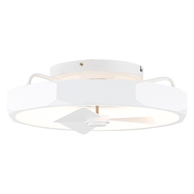 Brimlight Boulevard 3 Blade Flush Ceiling Fan with Light Kit 18.9 Inch by BSH - 2615-BEL-1376072