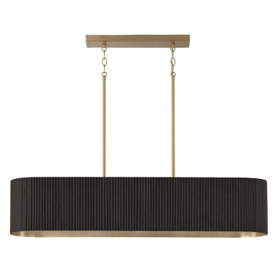 Fleming Coppice 5 Light Linear Chandelier 9 Inch Tall X 44.25 Inch Wide by BSH - 309-BEL-1365316