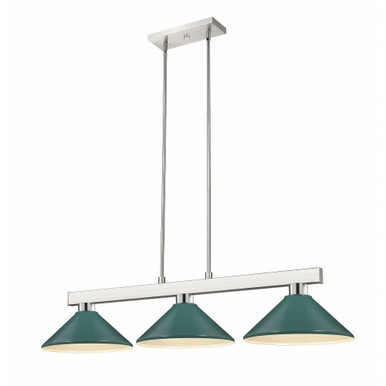 Railway Furlong 3 Light Meta Shade Medium Pendant by Bailey Street Home - 372-BEL-1288641