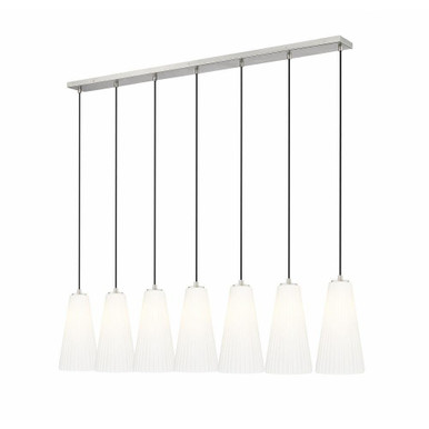 Moorfield Quadrant 7 Light Linear Chandelier 13.75 x 7.25 Inches Wide by BSH - 372-BEL-1340876