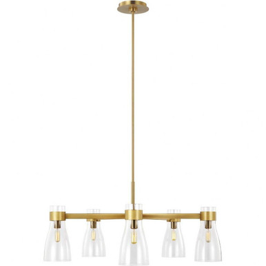 Aerin 5 Light Large Chandelier by Visual Comfort Studio - aec1005bbs
