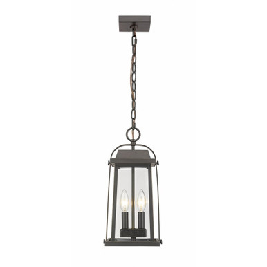 Links By Pass 2 Light Small Outdoor Chain Pendant by Bailey Street Home - 372-BEL-856861