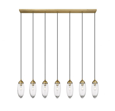 Birchfield Covert 7 Light Linear Chandelier 12 x 4.75 Inches Wide by BSH - 372-BEL-1332936