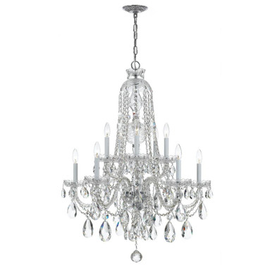 Lindsay Quadrant 10 Light Large Chandelier by Bailey Street Home - 49-BEL-406172