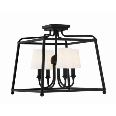 Silverdale Fairway 4 Light 16 Inch Wide Flush Mount by Bailey Street Home - 49-BEL-589285