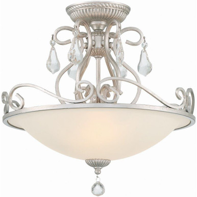 Heath Glade 3 Light 16.5 Inch Wide Semi Flush Mount by Bailey Street Home - 49-BEL-430151