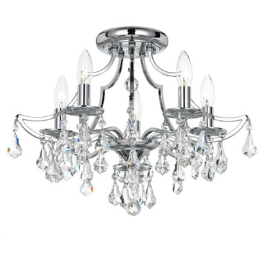 Lindisfarne Barton 5 Light 18.5 Inch Semi Flush Mount by Bailey Street Home - 49-BEL-1083675
