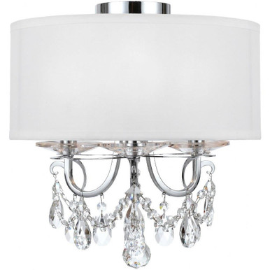 Crow Poplars 3 Light 14 Inch Wide Semi Flush Mount by Bailey Street Home - 49-BEL-1119022