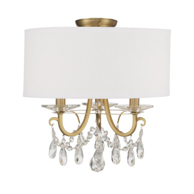 Crow Poplars 3 Light 14 Inch Wide Semi Flush Mount by Bailey Street Home - 49-BEL-1119022