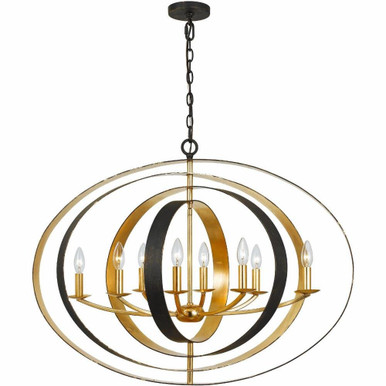 Park Lee Road 8 Light Oversized OVal Chandelier by Bailey Street Home - 49-BEL-1083671