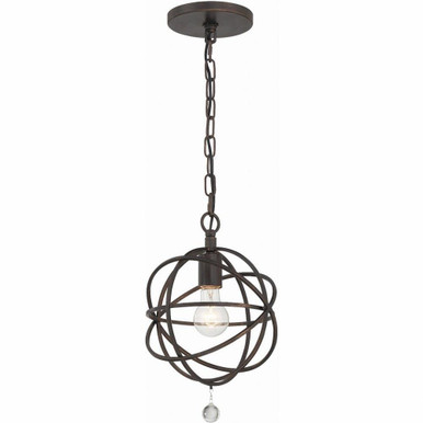 Borrowdale Brow 1 Light Steel 9 Inch Wide Pendant by Bailey Street Home - 49-BEL-457370
