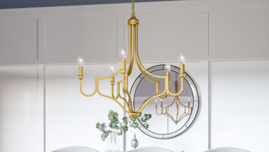 Mabel 5 Light Large Chandelier by Bailey Street Home - 71-BEL-1118946