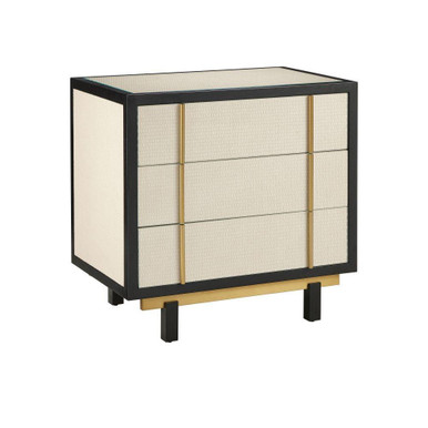 Deanna Raffia Nightstand 29 Inch Tall and 30 Inch Wide by Currey Company - 3000-0301