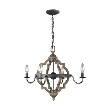 Saffron Rowans - 3.5W Four Light Chandelier - 73-BEL-1001700