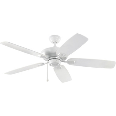 52-Inch 5 Blade Ceiling Fan In Aged Pewter With Light Grey Weathered Oak Blade - Blade Pitch 12 - 96-BEL-1001393