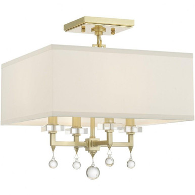 Paxton 4 Light 16 Inch Wide Flush Mount by Crystorama - 8105_CEILING