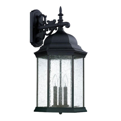 Main Street 3 Light Outdoor Wall Lantern 25.5 Inch Wide by Capital - 9838