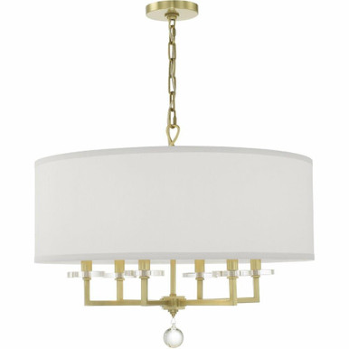 Paxton 6 Light Medium Chandelier by Crystorama - 8116