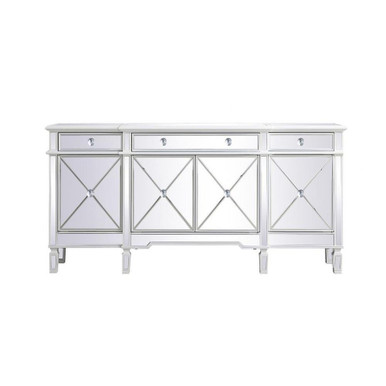 Back Aston View Mirrored Credenza 36 Inch Tall by Bailey Street Home - 779-BEL-1301970