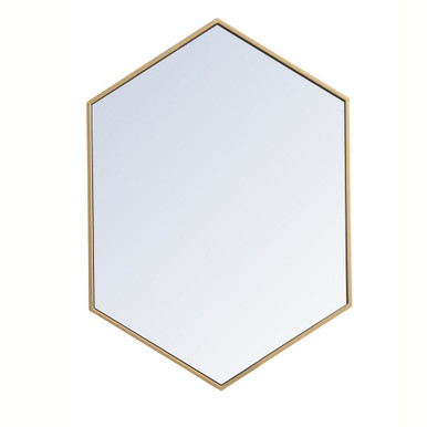 Etterby Lea Grove Hexagon Mirror 34 X 24 Inch Wide by Bailey Street Home - 779-BEL-1302017