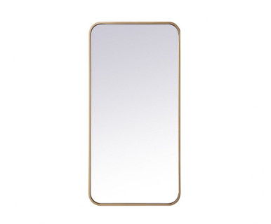 Lytton By Pass 36 Inch Soft Corner Rectangular Mirror by Bailey Street Home - 779-BEL-1302043