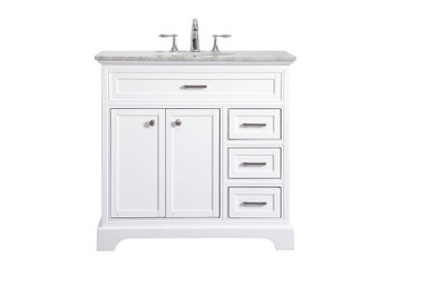 Lawn Brow 36 Inch 3 Drawer Bathroom Vanity Sink Set by Bailey Street Home - 779-BEL-688757