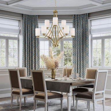Heathfields 9 Light Large 2 Tier Chandelier by Bailey Street Home - 93-BEL-1284087