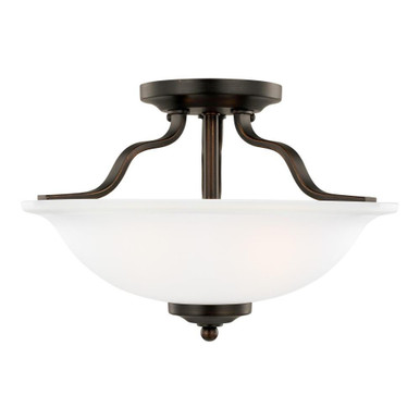 The Approach - 2 Light Semi-Flush Mount in Traditional Style - 13 inches wide by 8.88 inches high - 73-BEL-2288772