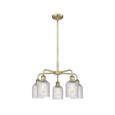 Bridal Veil 5 Light Medium Chandelier by Innovations - 516-5CR-G559-5CL