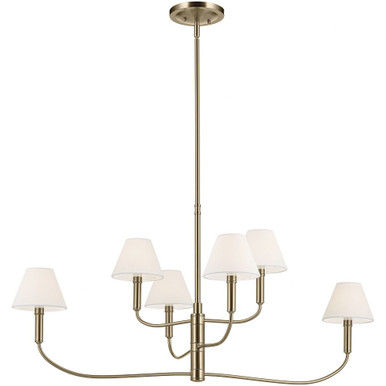 Gas Villas 6 Light Large Chandelier 19.5 Inch Tall and 6 Inch Wide by BSH - 147-BEL-1371152