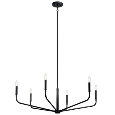 Chalk Piece 6 Light Oversized Chandelier by BSH - 147-BEL-1335282