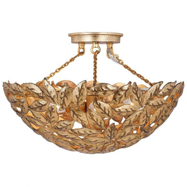 Kelan 3 Light 16 Inch Wide Semi Flush Mount by Visual Comfort Studio - AF1173