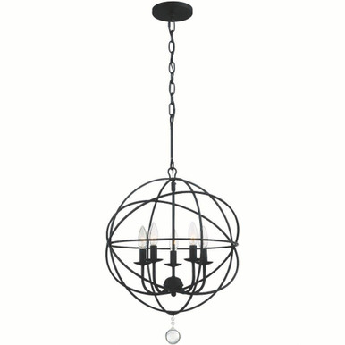 Solaris 5 Light Small Chandelier by Crystorama - 9224