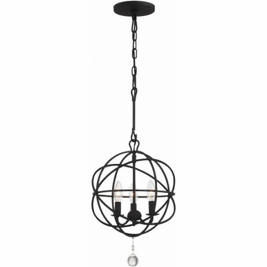 Solaris 3 Light Mini Chandelier by Crystorama - 9225