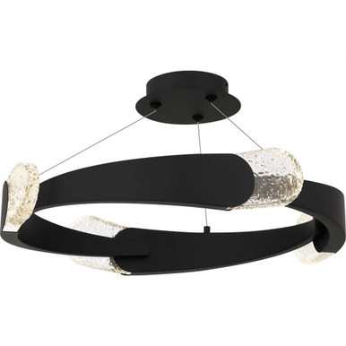 Durrance Street 28W LED Semi Flush Mount 9.5 Inch Tall and 24 Inch Wide by BSH - 71-BEL-5269319