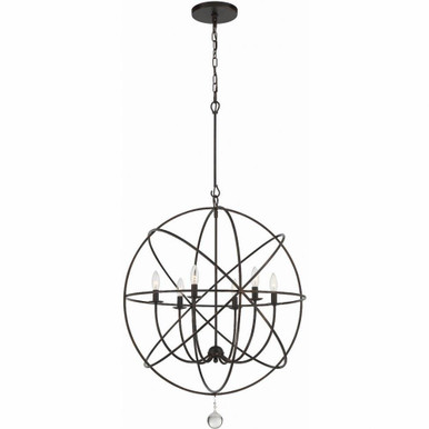 Solaris 6 Light Large Chandelier by Crystorama - 9228