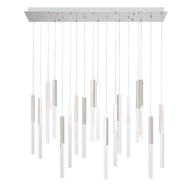 Benicio 56.7W 18 LED Chandelier 18 Inch Tall and 9.75 Inch Wide by Eurofase - 46771